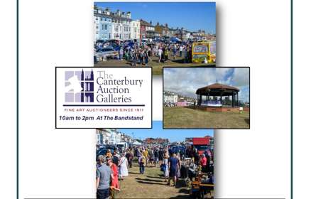 Multiple photos of the brocante on walmer green