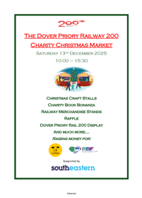 Poster for The Dover Priory Railway 200 Charity Christmas Market