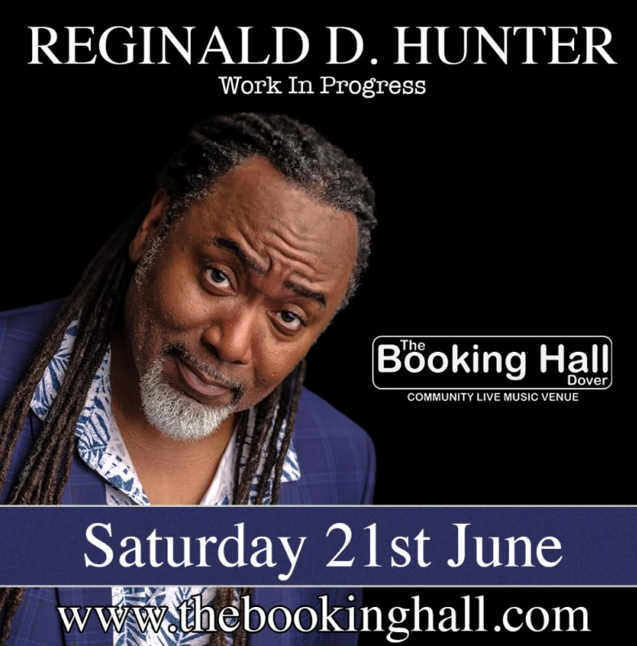 Poster for Reginald D Hunt comedian at The Booking Hall on 21st June 2025