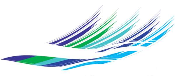 Logo of Southeast Artists Green & Blue on a white background