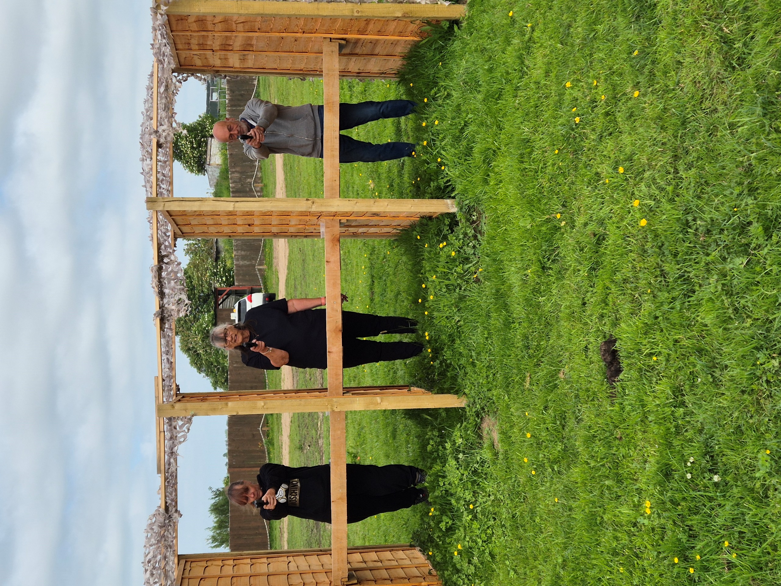 Image of 3 people aiming air pistols