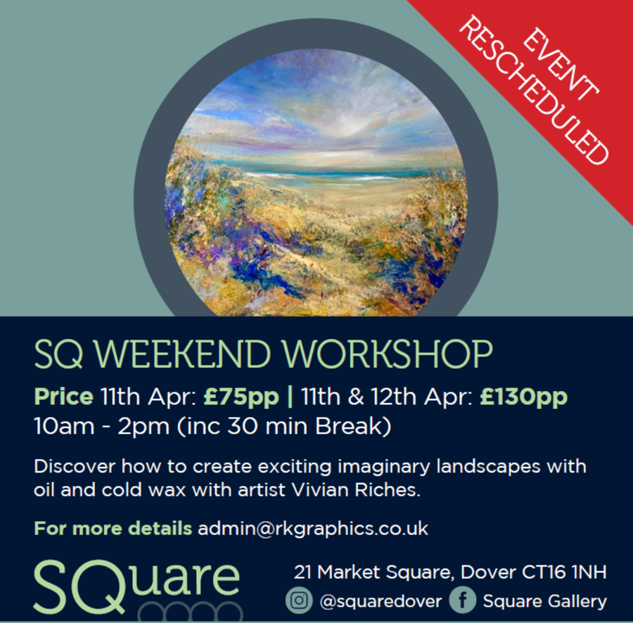 Weekend workshop at Square Gallery 11th & 12th April 2026