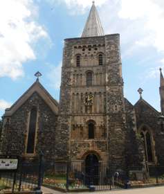 View of St Mary's Church in Dover town centre