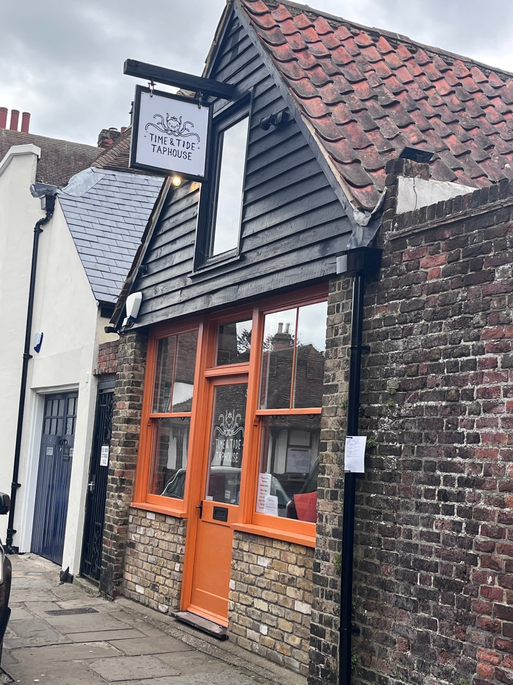 Exterior of the Time & Tide Taphouse