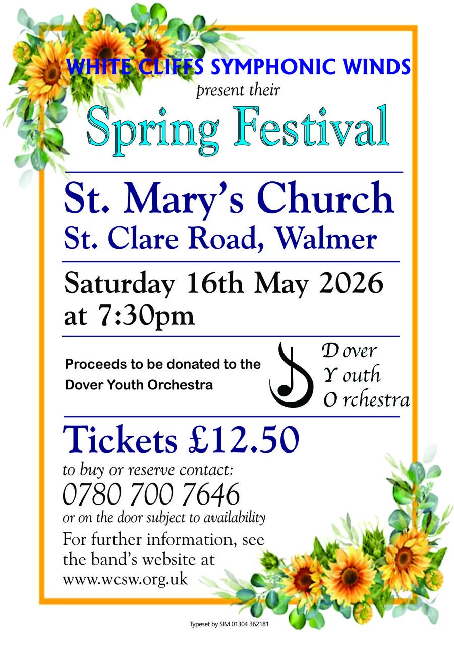 A poster with information on the concert
