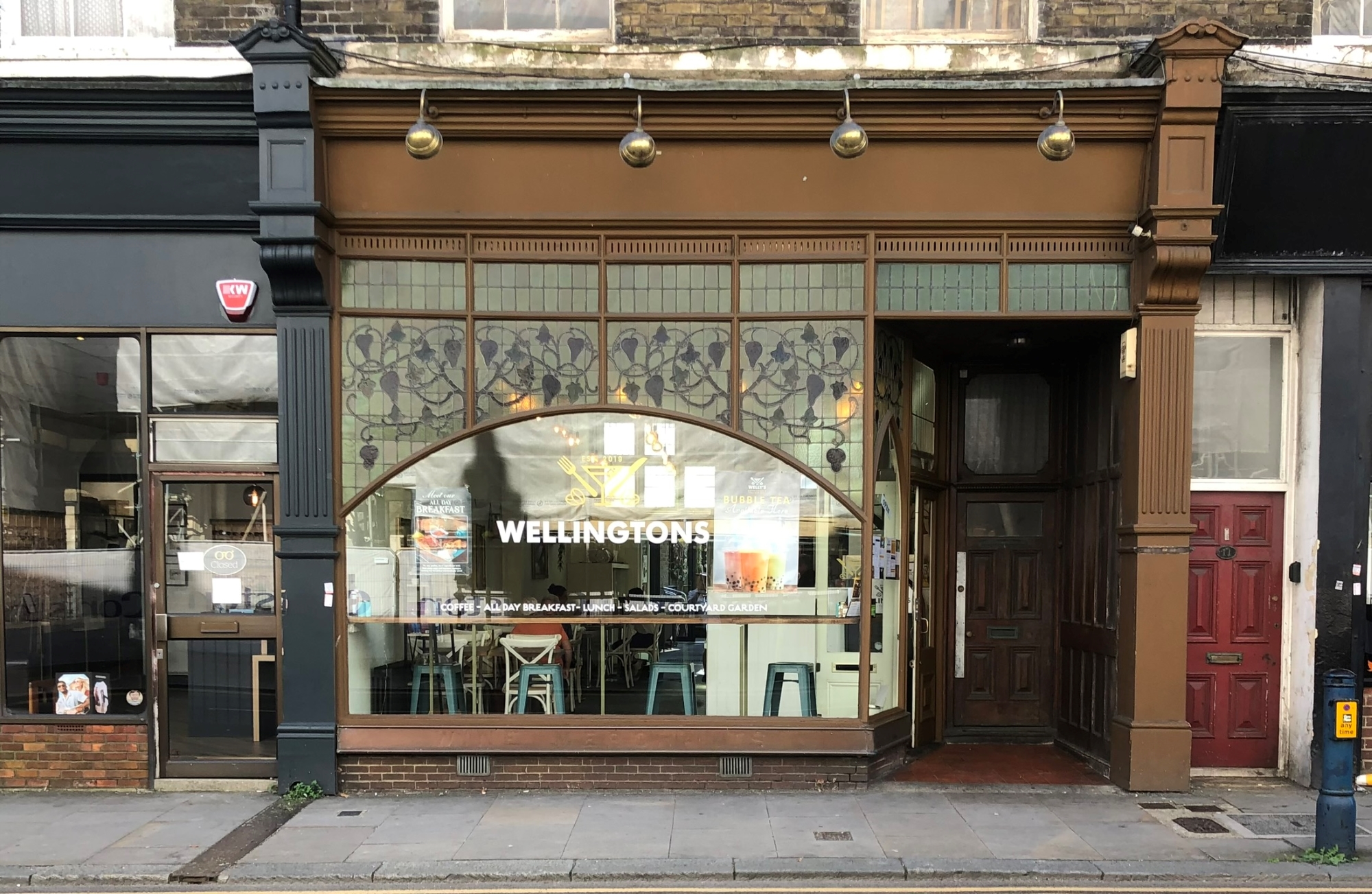 Exterior of Wellingtons