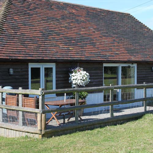 Exterior of Shuttlesfield Barn, self catering accommodation, AONB