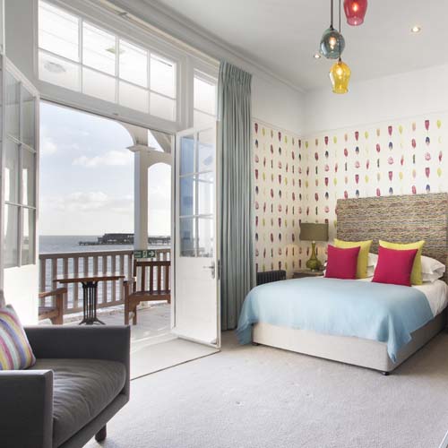 Royal Hotel, Deal, Kent, Seafront, Sea view, Nelson Feature Bedroom